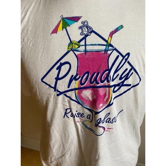 Original Penguin Pride BNWOT Men white TShirt  LGBTQ - Picture 3 of 8